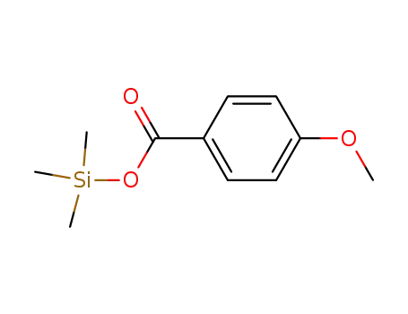Molecular Structure of 2078-14-0 (4-Methoxybenzoic acid trimethylsilyl ester)