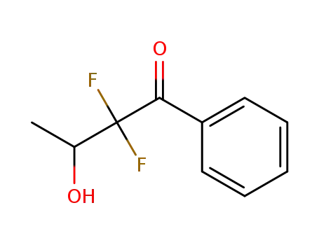 1-Butanone, 2,2-difluoro-3-hydroxy-1-phenyl-, (-)- (9CI)