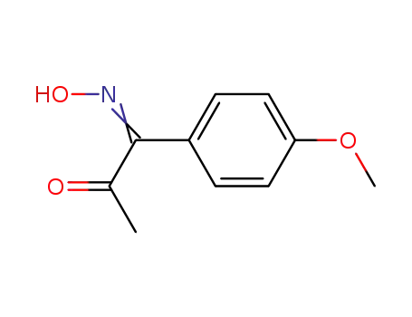 Molecular Structure of 36176-47-3 (1,2-Propanedione, 1-(4-methoxyphenyl)-, 1-oxime)