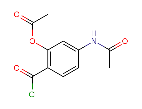 2-acetoxy-4-acetylamino-benzoyl chloride