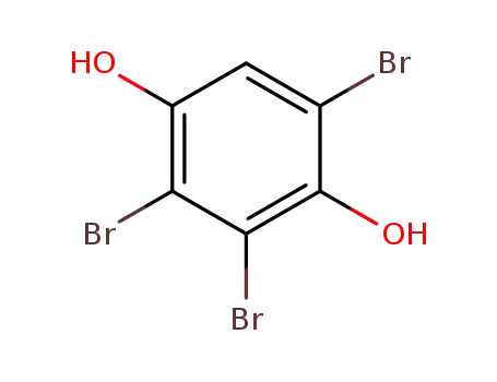 Molecular Structure of 23149-36-2 (2,3,5-tribromo-1,4-dihydroxybenzene)