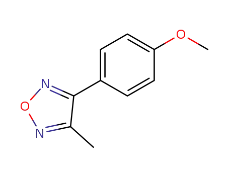 Molecular Structure of 10429-47-7 (1,2,5-Oxadiazole, 3-(4-methoxyphenyl)-4-methyl-)