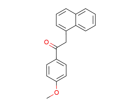 Molecular Structure of 76580-08-0 (1-(4-methoxyphenyl)-2-(naphthalen-1-yl)ethan-1-one)