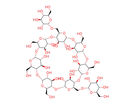 Molecular Structure of 108202-93-3 (6(1),6(4)-di-O-(alpha-glucopyranosyl)cyclomaltoheptaose)