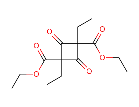 Molecular Structure of 36832-92-5 (1,3-diethyl-2,4-dioxo-cyclobutane-1,3-dicarboxylic acid diethyl ester)