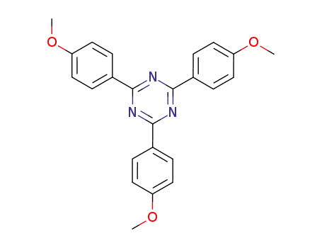 Molecular Structure of 7753-12-0 (2,4,6-tris(4-methoxyphenyl)-1,3,5-triazine)