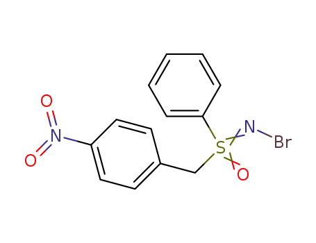 Molecular Structure of 85313-81-1 (N-bromo-S-(p-nitrobenzyl)-S-phenylsulfoximide)