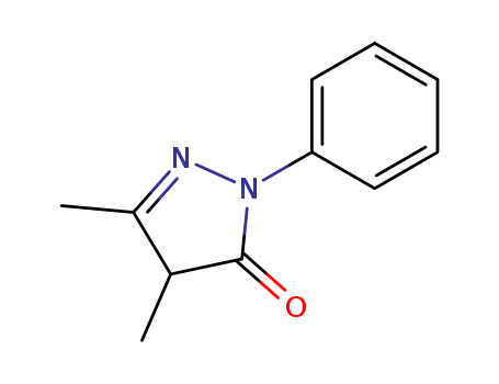 Molecular Structure of 17900-68-4 (2,4-dihydro-4,5-dimethyl-2-phenyl-3H-pyrazol-3-one)