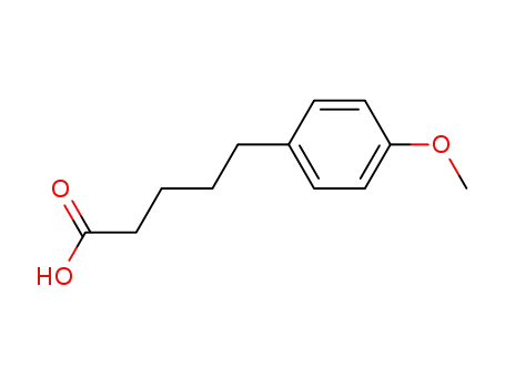 Molecular Structure of 7508-04-5 (5-(4-methoxyphenyl)pentanoic acid)