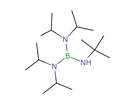 {(i-C<sub>3</sub>H<sub>7</sub>)2N}2B-NH-t-C<sub>4</sub>H<sub>9</sub>