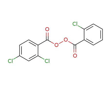 Molecular Structure of 1198794-83-0 (2-chlorobenzoyl 2,4-dichlorobenzoyl peroxide)