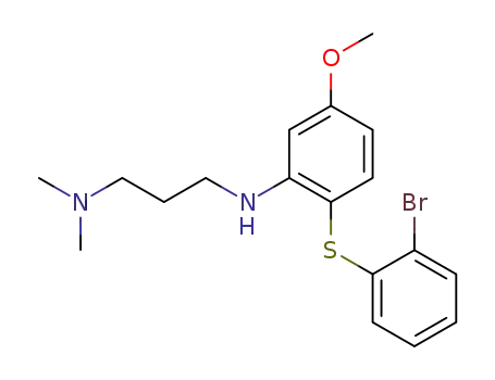 <i>N'</i>-[2-(2-bromo-phenylsulfanyl)-5-methoxy-phenyl]-<i>N,N</i>-dimethyl-propanediyldiamine
