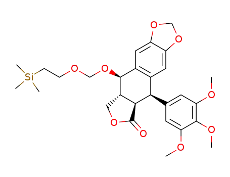 Molecular Structure of 261158-30-9 ((1R,2R,3R,4R)-4-O-(2'-trimethylsilylethoxy)methylpodophyllotoxin)