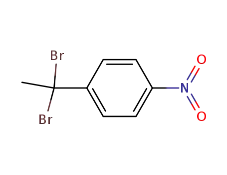 Molecular Structure of 90050-69-4 (α,α-dibromo-4-nitroethylbenzene)