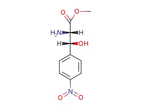 Molecular Structure of 86022-41-5 (Methyl threo-beta-hydroxy-4-nitro-3-phenyl-L-alaninate)