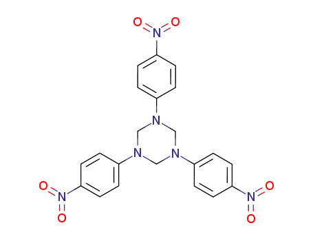 Molecular Structure of 7507-66-6 (1,3,5-tris(4-nitrophenyl)-1,3,5-triazinane)