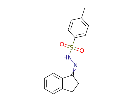 Molecular Structure of 73424-46-1 (N-(2,3-dihydroinden-1-ylideneamino)-4-methyl-benzenesulfonamide)