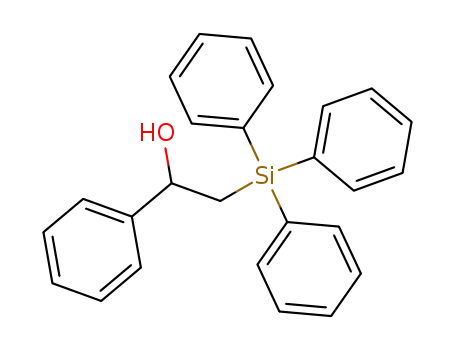 Molecular Structure of 18790-80-2 (Benzenemethanol, a-[(triphenylsilyl)methyl]-)