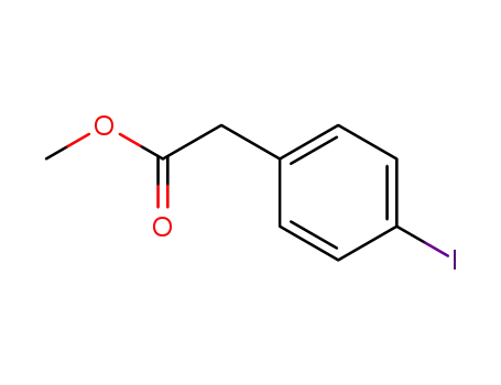 Molecular Structure of 63349-52-0 (4-IODPHENYLACETIC ACID METHYL ESTER)