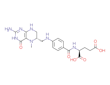 Molecular Structure of 31690-09-2 (Levomefolic Acid)