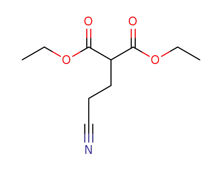 Molecular Structure of 17216-62-5 (DIETHYL 2-(2-CYANOETHYL)MALONATE)