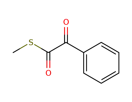 Molecular Structure of 13603-60-6 (Benzeneethanethioic acid, a-oxo-, S-methyl ester)