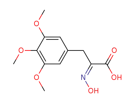 Molecular Structure of 139109-56-1 (Oxime of 3,4,5-trimethoxyphenylpyruvic acid)