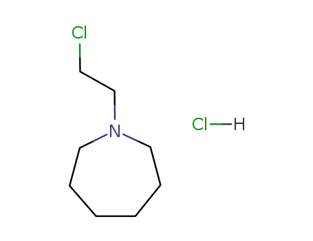 Molecular Structure of 26487-67-2 (2-(HEXAMETHYLENEIMINO)ETHYL CHLORIDE HYDROCHLORIDE)