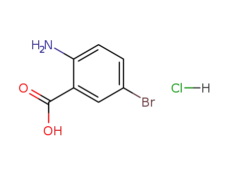 Molecular Structure of 74189-16-5 (2-amino-5-bromobenzoic acid hydrochloride)