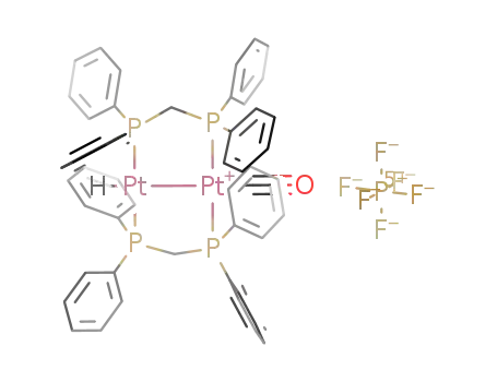 [Pt2H(CO)(μ-bis(diphenylphosphino)methane)2]PF6