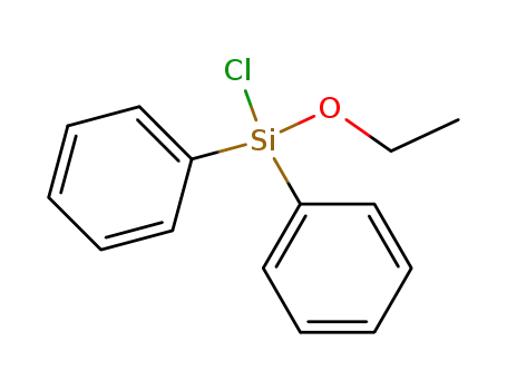 Molecular Structure of 53668-80-7 (Aethoxy-chlor-diphenyl-silan)