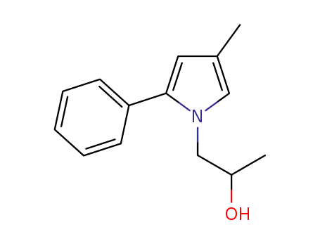 Molecular Structure of 1586805-23-3 (1-(2-hydroxypropyl)-4-methyl-2-phenylpyrrole)