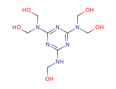 Molecular Structure of 13329-69-6 ([[6-[(hydroxymethyl)amino]-1,3,5-triazine-2,4-diyl]dinitrilo]tetrakismethanol)