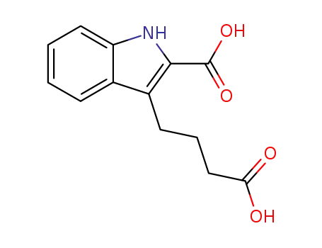 Molecular Structure of 31529-29-0 (4-(2-carboxyindol-3-yl)butyric acid)