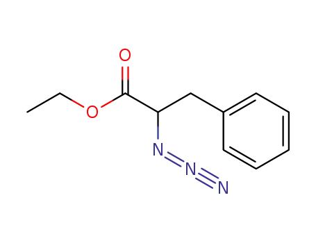 Molecular Structure of 75214-04-9 (Benzenepropanoic acid, a-azido-, ethyl ester)