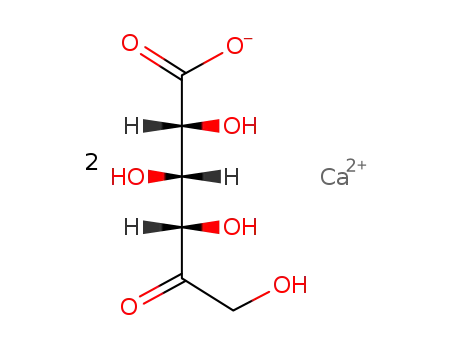 Molecular Structure of 22430-53-1 (5-KETO-D-GLUCONIC ACID CALCIUM SALT)