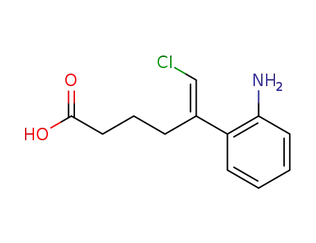 Molecular Structure of 100116-53-8 (5-(2-amino-phenyl)-6-chloro-hex-5-enoic acid)