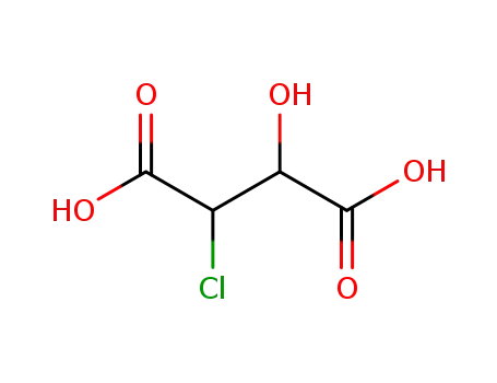 Molecular Structure of 19071-25-1 (Butanedioic  acid,  2-chloro-3-hydroxy-)
