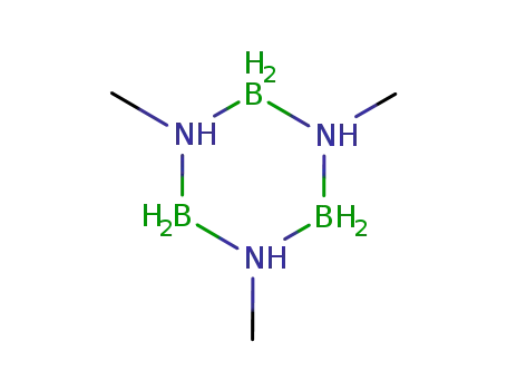 Molecular Structure of 14708-83-9 (Borazine, 1,2,3,4,5,6-hexahydro-1,3,5-trimethyl-)