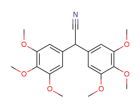 Molecular Structure of 36764-81-5 (Bis-(3,4,5-trimethoxy-phenyl)-acetonitrile)