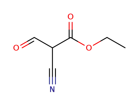 Molecular Structure of 33142-23-3 (Ethyl -forMylcyanoacetate)