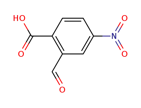 Molecular Structure of 104848-08-0 (Benzoic acid, 2-formyl-4-nitro-)