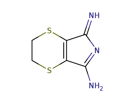 Molecular Structure of 3169-26-4 (2,3-dihydro-5-imino-5H-1,4-dithiino[2,3-c]pyrrol-7-amine)
