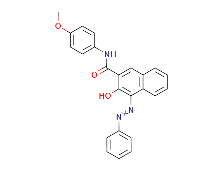 2-Naphthalenecarboxamide,3-hydroxy-N-(4-methoxyphenyl)-4-(2-phenyldiazenyl)-