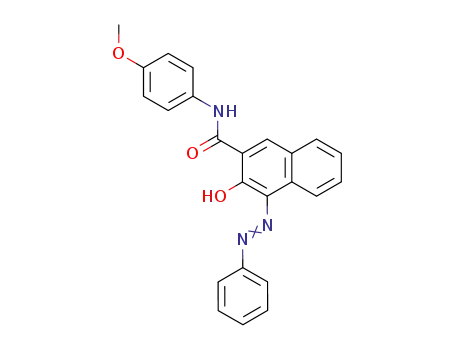 Molecular Structure of 17947-32-9 (N-(p-anisyl)-3-hydroxy-4-(phenylazo)naphthalene-2-carboxamide)