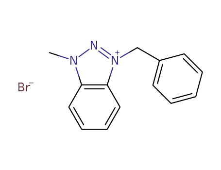 Molecular Structure of 37922-13-7 (1-benzyl-3-methylbenzotriazolium bromide)