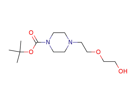 Molecular Structure of 166388-52-9 (tert-butyl 4-(2-(2-hydroxyethoxy)ethyl)piperazine-1-carboxylate)