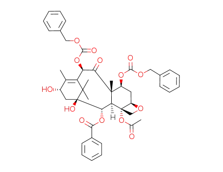 Molecular Structure of 194864-02-3 (C-7,C-10-dibenzyloxycarbonyl-10-deacetyl baccatin III)