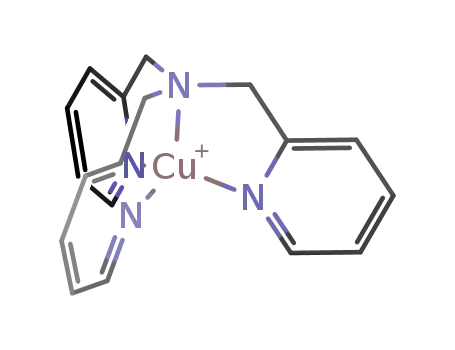 Molecular Structure of 188637-84-5 ([copper(I)(tris(2-pyridylmethyl)amine)]<sup>(1+)</sup>)