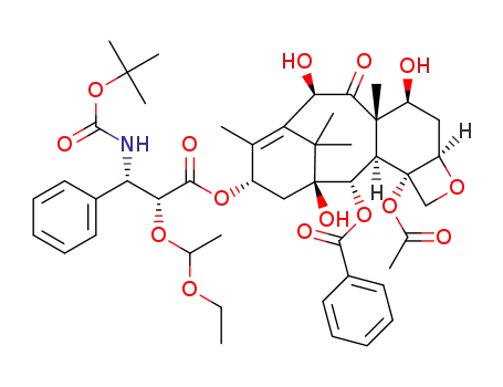 Molecular Structure of 1116070-88-2 (2'-(1-ethoxyethyl)-docetaxel)
